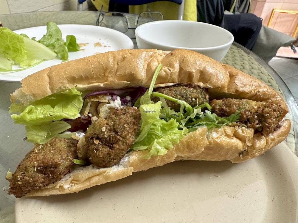 Vegan banh mi with char siu tofu